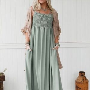 NWT Three Bird Nest Sage Maxi Dress
